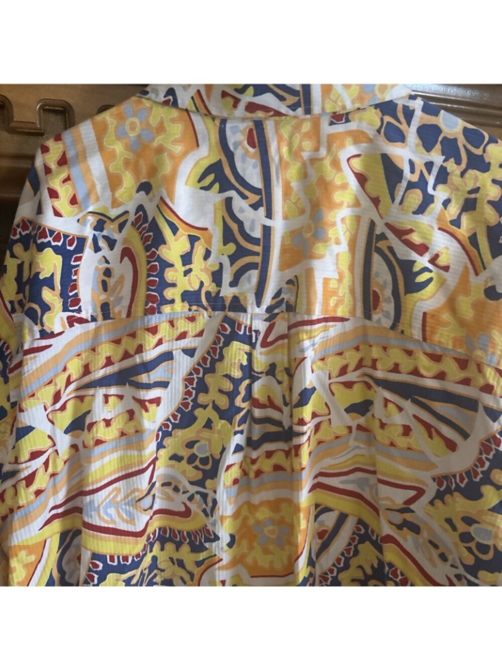 Enyce Clothing Co Long Sleeve Men’s Bright Yellow Paisley Shirt 3XL - Picture 4 of 7